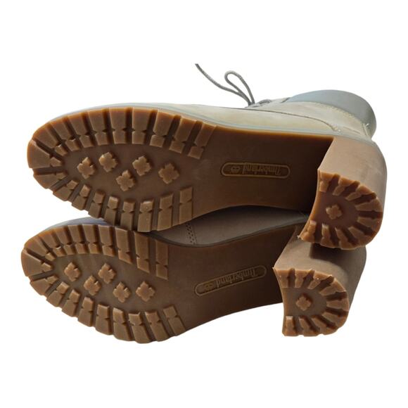 Timberland Women's‎ Allington Lace-Up 6-Inch Boots Beige and Green Suede Boots 9 - Picture 5 of 9